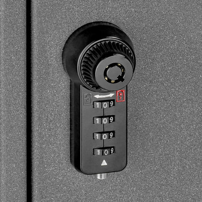 Mail Boss 8152 - Key Boss - Heavy Duty Commercial Grade Steel High Security Adjustable Key Cabinet - 105 Position Key Organizer Drop Box Locking Safe, with Combination Lock, Granite