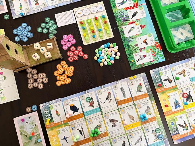Stonemaier Games: Wingspan Americas Expansion by Elizabeth Hargrave | Add to Wingspan | Includes Small Hummingbird Cards with New Mechanism 111 Unique New Colorful Birds &amp More | 1-5 Players 90
