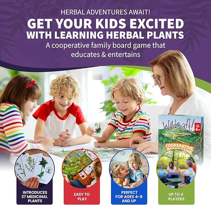 Wildcraft! Board Game – Cooperative Educational Board Game for Kids 4–6 &amp Families – Nature &amp Herb Learning Game – Family Board Games for Kids – Herbal Adventure Cooperative Game