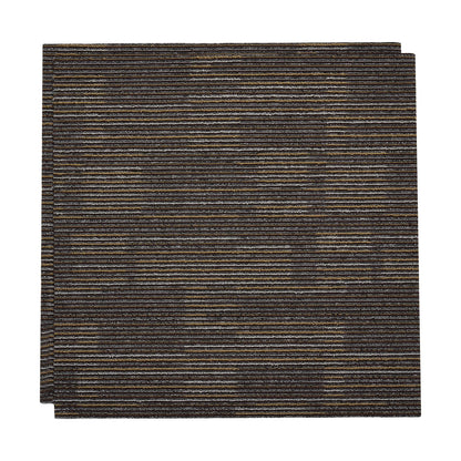 VEVOR Carpet Tiles Reusable 24x24 inch, 24 PCS Modular Carpet Square Rug, Commercial Floor Soft Padded for Seamless Cover 96sq.ft², Easy DIY for Living Room Bedroom Office Indoor,Gray & Brown