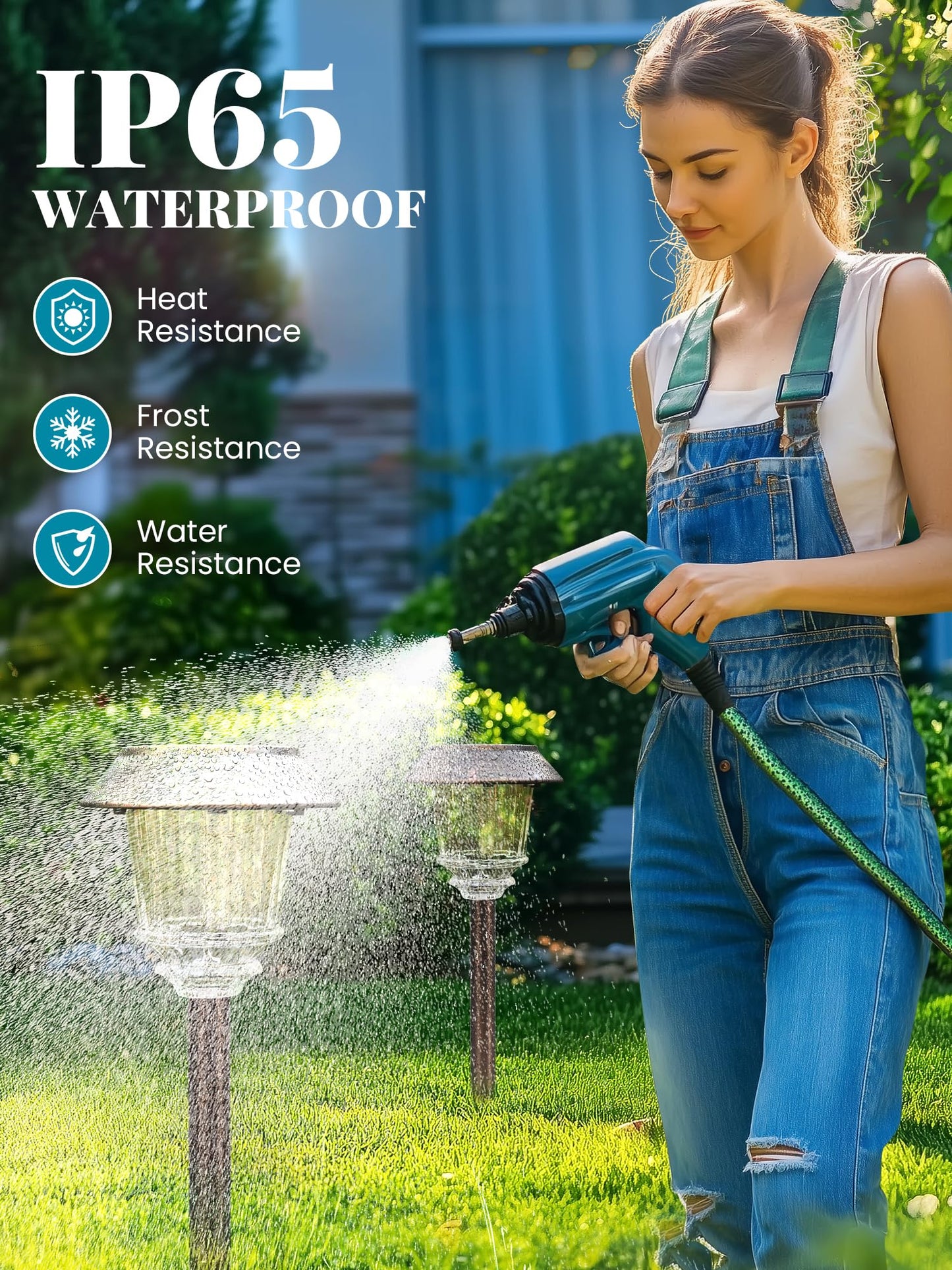 HMDecor Solar Lights Outdoor Waterproof,6 Pack Bronze Pathway Lights with 10-40 LM Dimmable Glass and Metal, Solar Powered Garden Fall Decor for Yard,Patio,Pathway,Driveway(Warm White)
