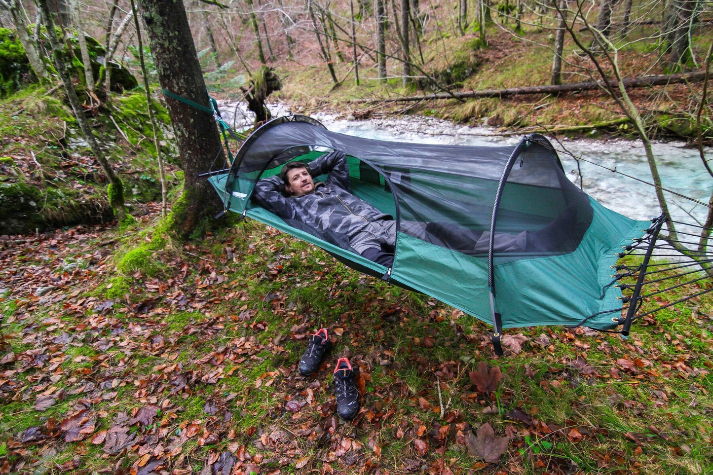 Lawson Hammock Blue Ridge Camping Hammock and Tent (Rainfly and Bug Net Included)