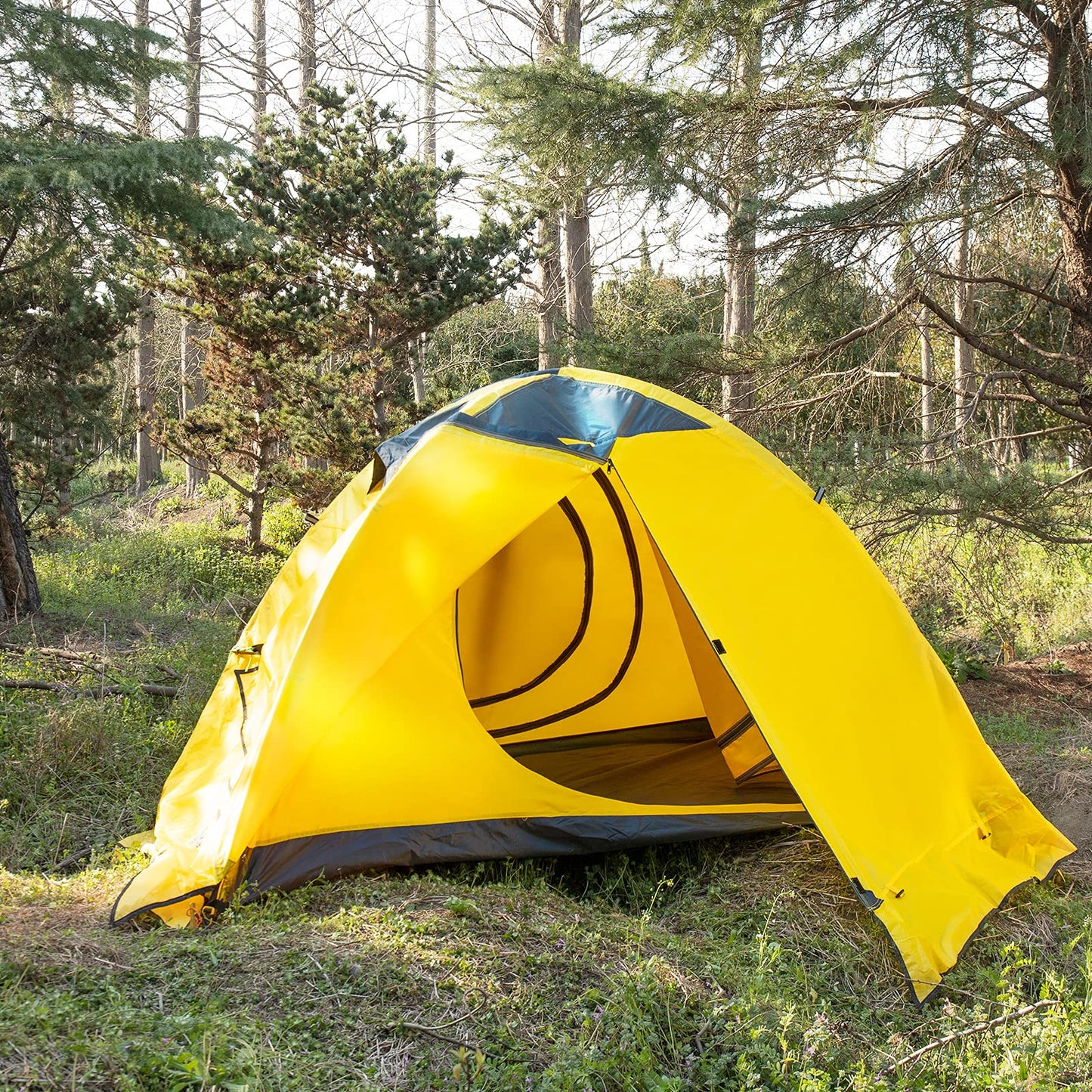 GEERTOP 2 Person Camping Tent Lightweight 4 Season Waterproof Double Layer All Weather Outdoor Survival Gear for Backpacking Hiking Travel - Easy Set Up