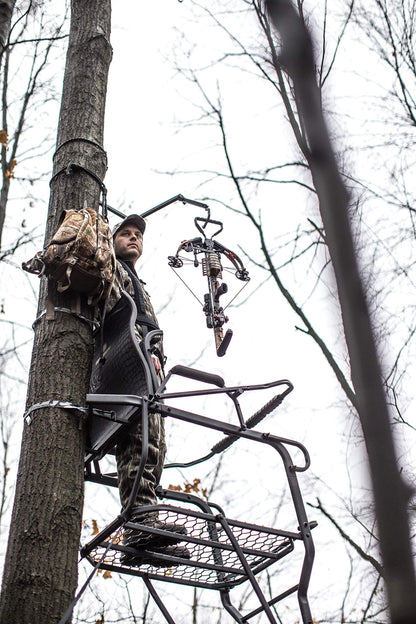 Hawk Sasquatch 1.5-Man Ladder Stand, Black, One Size