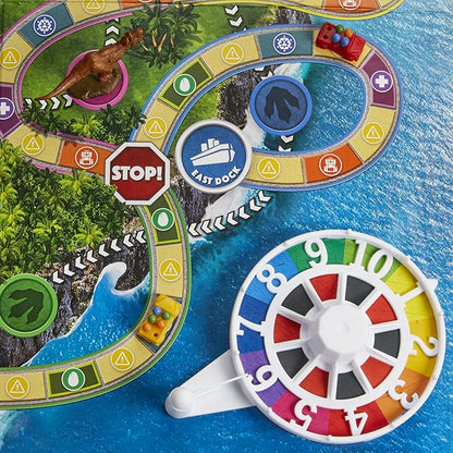 Hasbro Gaming The Game of Life Jurassic Park Edition Family Board Game for Kids Ages 8 and Up Inspired by The Original Hit Movie