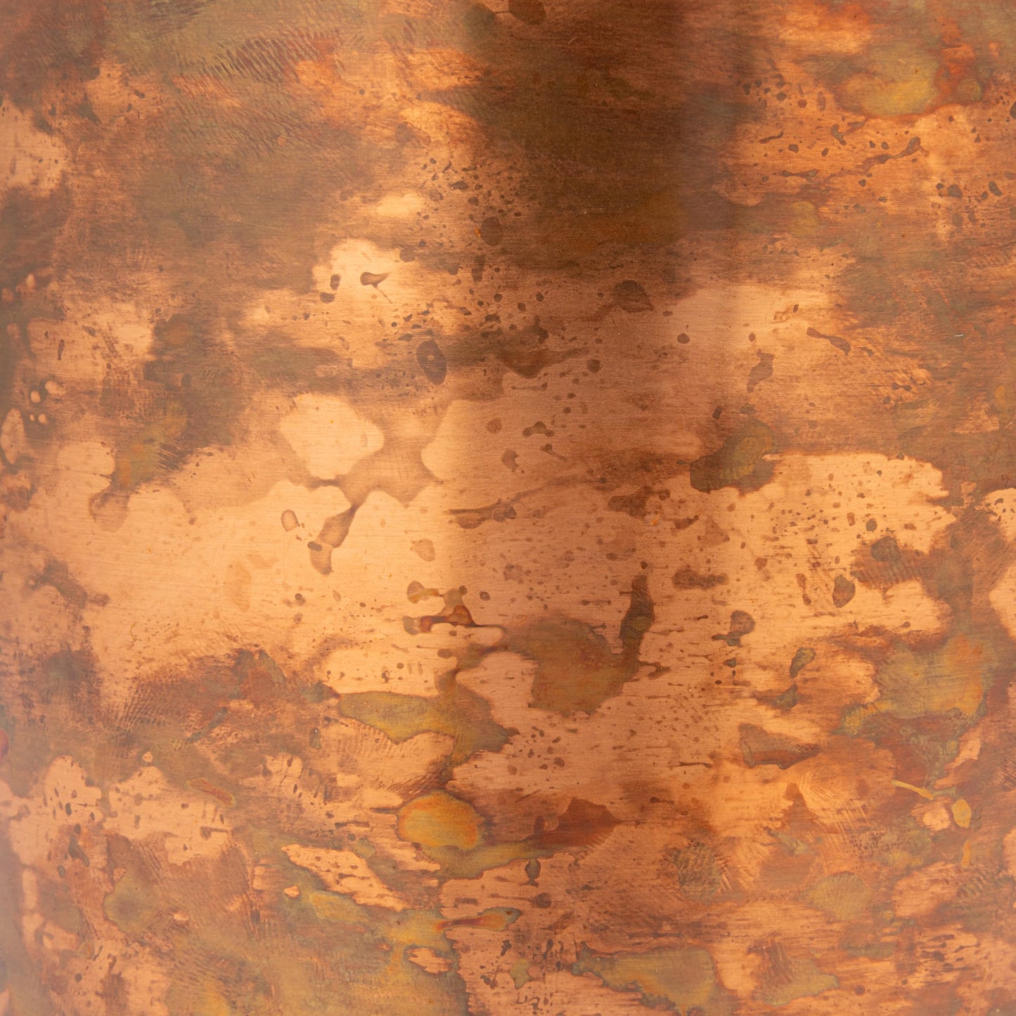 Creative Co-Op 4-Piece Oxidized Stainless Steel Canister Set, Copper-Finished
