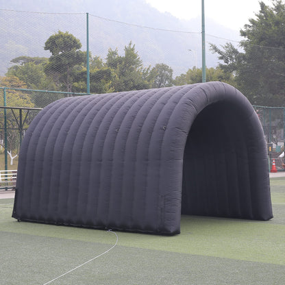 SAYOK 16.8ft Inflatable Tunnel Entrance Sports Inflatable Tunnel Sport Tunnel Entrance Inflatable Football Tunnel Tent with Blower for Event Exhibition Promotion(Black, 16.8ft x 10ft x 9.24ft)