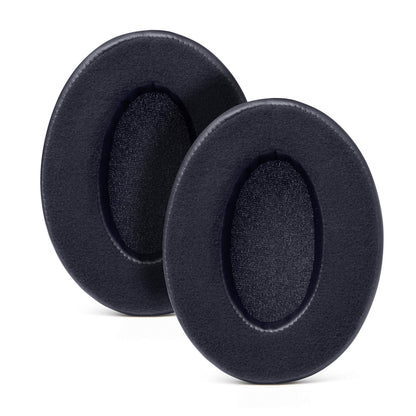 WC PadZ Velour - The Ultimate Upgraded Earpads by Wicked Cushions - Compatible with Audio Technica, HyperX, SteelSeries Arctis & More - Extra Thick - Bigger Opening - Softer Memory Foam | (Black)