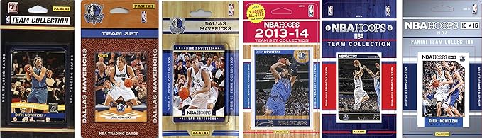NBA Dallas Mavericks 6 Different Licensed Team Set Trading Card