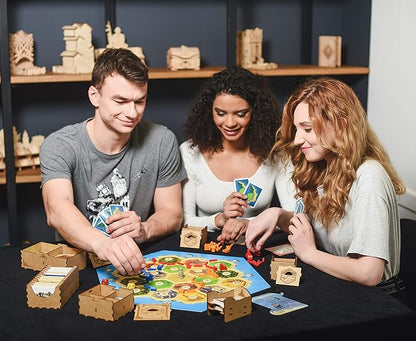 TowerRex Organizer Compatible with Catan Board Game and Cities and Knights Seafarers Expansions Storage Insert Accessories Upgrade