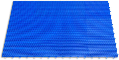 Big Floors DuraGrid Deck Tiles, Interlocking Outdoor Tiles for Patio, Self-Draining, UV-Resistant, Water-Resistant Modular Flooring, Easy Install, 40 Pack, Beige