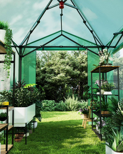 Hipicute Pop Up Greenhouse 8x6 FT,Portable Walk-in Indoor Outdoor Greenhouse for Garden Patio Backyard,Zippered Doors and Window,PE Cover,96x72 inch