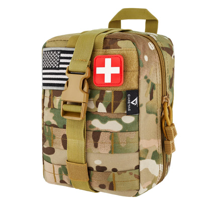 CareTac 175‑Piece Advanced Trauma Kit with CAT Gen 7 Tourniquet + 3 Compressed Gauze Bundle