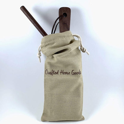 Gnocchi Board - Hand Crafted in USA of American Grown Walnut - Solid Wood Gnocchi Paddle with Garganelli Stick - Cavatelli Pasta Maker - Pasta Board Gnocchi Roller by Crafted Home Goods