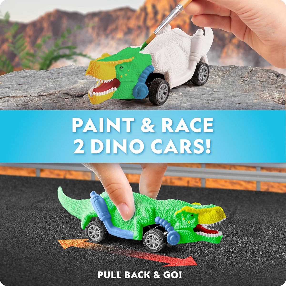 National Geographic Giant Dinosaur Egg Activity Kit - 15+ Dino Crafts, Painting, Clay Models & Learning Guide