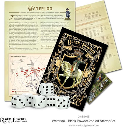 Warlord Games Wargames Delivered Black Powder Waterloo Second Edition Game - Role Playing Strategy Board Game for Adults Tabletop 19th Century Wargaming - Tabletop Military History RPG w/Terrain