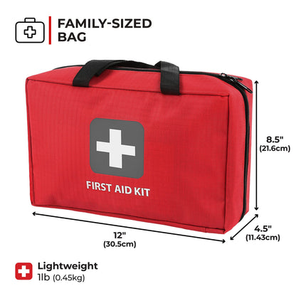 Large First Aid Kit and Auto Emergency Kit