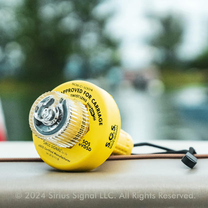 Sirius Signal C-1004 SOS LED Distress Signal - White & Infrared, USCG Approved, Includes Display Mount, Storage Mount, Daytime Flag & Whistle