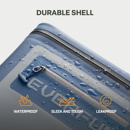 EVERFUN Soft Cooler 30 Can, Portable 24qt Insulated Small Cooling Lunch Box for Men and Women, Leakproof Ice Chest Bag for Travel, Beach, Camping, Boating, Fishing, Tailgating, Work and Picnic