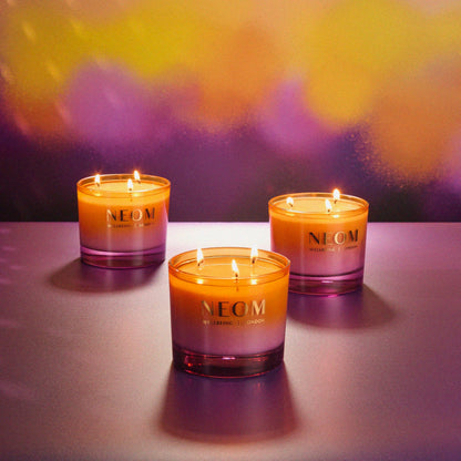 NEOM Cosy Nights Candle, 3 Wick | Sandalwood, Frankincense & Nutmeg I 100% Naturally derived Wax I 100% Natural fragrances I Relaxing