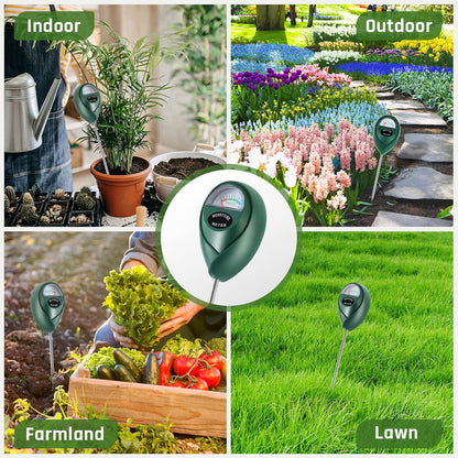 Skiennix Plant Moisture Meter - Accurate Soil Water Measurement for Indoor & Outdoor Use | 2-Pack Green