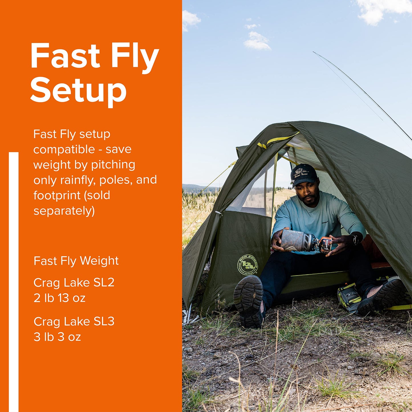 Big Agnes, Crag Lake SL2 Tent, Dark Olive, 2 Person