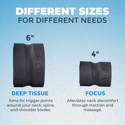 Chirp Wheel Foam Roller – Targeted Back & Neck Relief, Lumbar Spine Stretcher, Spinal Decompression Back Stretcher, Massage Roller with Density Foam for Physical Therapy, Supports 500lbs, 2-Inch Mint