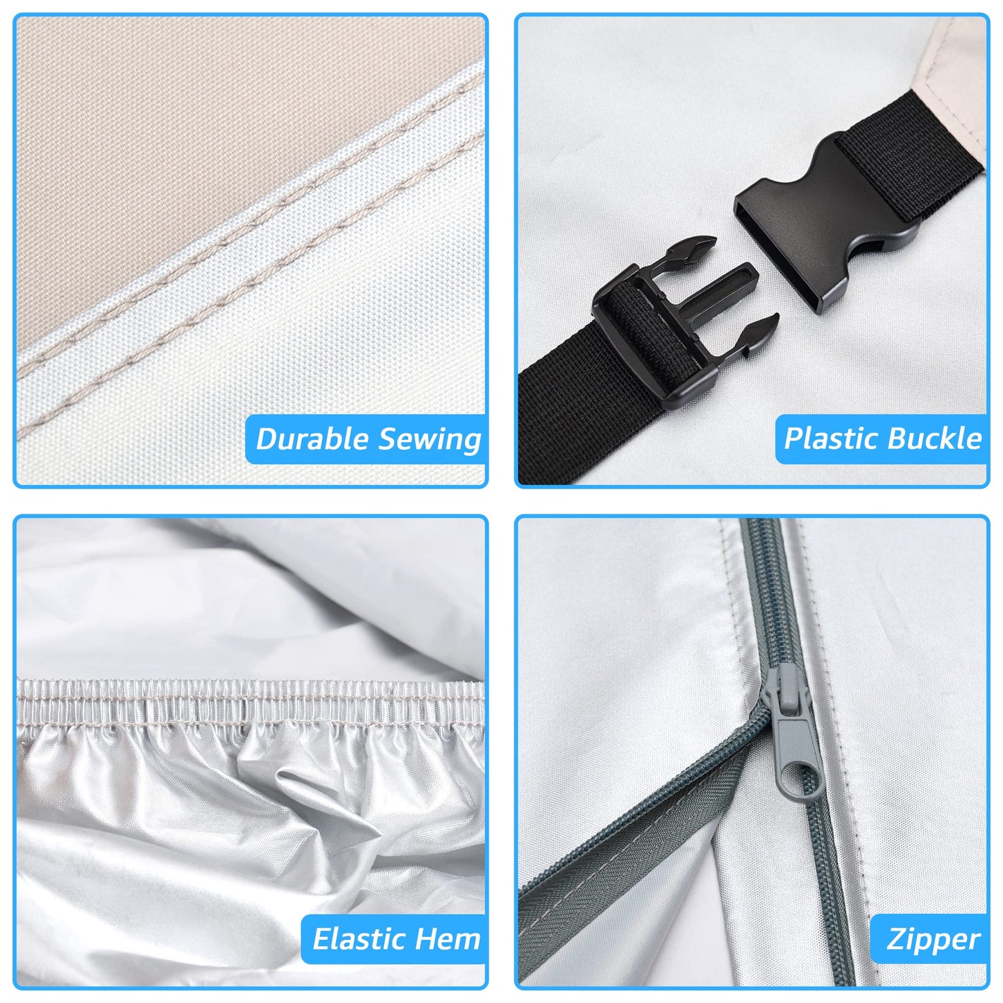 SELIMON 300D Top Class A RV Cover with Waterproof PU Coating Rip-Resistent & Anti-UV Winter Camper Cover Fits 40.1' to 43' Motorhome