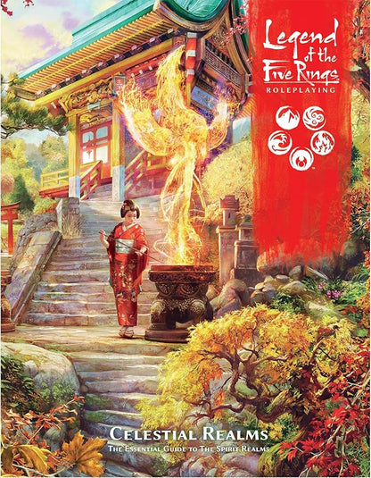 Asmodee Legend of The Five Rings Roleplaying Game Celestial Realms SOURCEBOOK - Adventure Game Strategy Game for Adults Ages 14+ 3-5 Players 2 Hour Playtime Made by Edge Studio