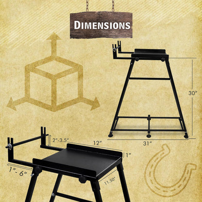 SIMOND STORE Forge Starter kit Stand - Compatible with All Single Burner Blacksmith Forge Kit - Steel Blacksmithing Starter Kit - Propane Forge Kit Stand 12 inch Home Forge Starter Kit Tool Stand…