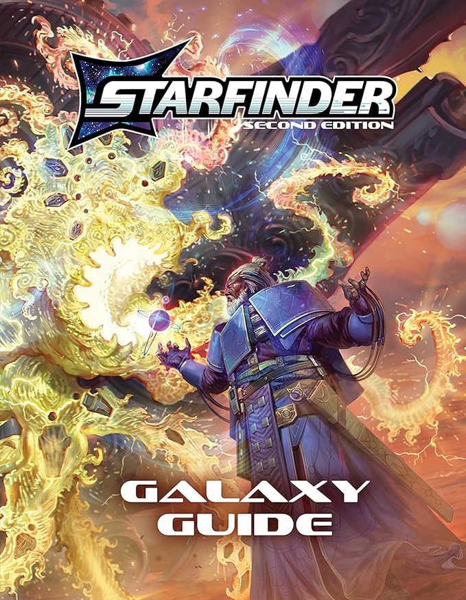 Starfinder Galaxy Guide Hardcover - Complete Setting Guide with Galaxy Map and 6 Alien Ancestries Second Edition for Tabletop RPG
