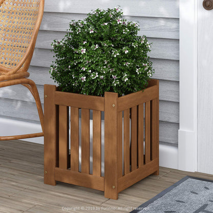 Furinno FG19456 Tioman Hardwood Outdoor Lifestyle Flowerbox, 1-Pack, Natural