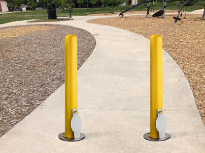 Trafford Industrial Removable Bollard with Embedment Sleeve (4"x36") Secure and Flexible Traffic Control Solution