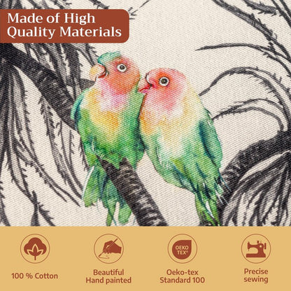 Maison d' Hermine Table Cloth Square Table 100% Cotton 54 x 54 Inches Fall Tablecloth Reusable Everyday Use for Thanksgiving Christmas Decorations Dining Farmhouse Party (Amazonia)