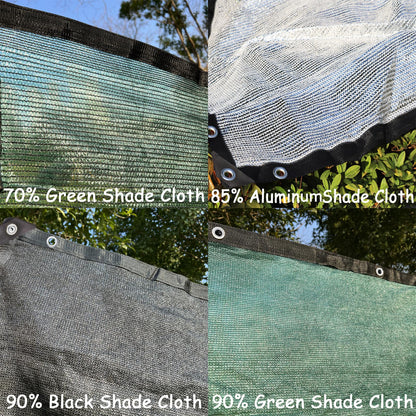 90% Green Colored Shade Cloth 20 ft X 24 ft, Heavy Duty HDPE Mesh Sun Shade Tarp with Grommets for Garden Greenhouse Pergola Patio Plant Kennel UV Protection
