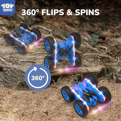 TOY Life Kids Stunt Remote Control Car 2.4G HZ Remote Control Cars RC Stunt Car Remote Control Toys for Boy &amp Girl RC Stunt Car Double Sided 360° Rotating Cars Birthday for Kids