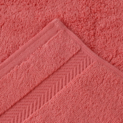 Superior Zero Twist | 100% Cotton Bathroom Towels Set - Super Soft & Absorbent | 6-Piece Coral Collection