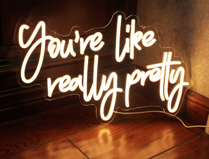 Hello Gorgeous Neon Sign Hello Beautiful Pink LED Neon Lights for Home Wedding Birthday Backdrop Bacelorette Party Wth Dimmable Switch(5V,16.5X10.6inches)