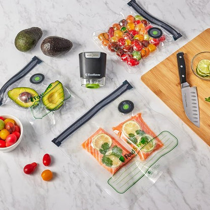 FoodSaver® Reusable Gallon Vacuum Zipper Bags - Keep Food Fresh Longer | BPA-Free, Durable Design