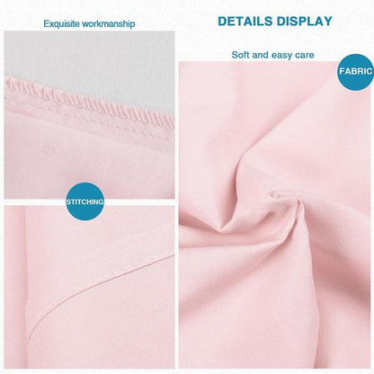 FLXXIE King Pillow Cases - Soft Microfiber Covers with Envelope Closure | Wrinkle & Stain Resistant, 20x36, Blush Pink