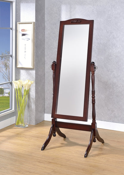 Proman Products Victoria Cheval Mirror, Walnut