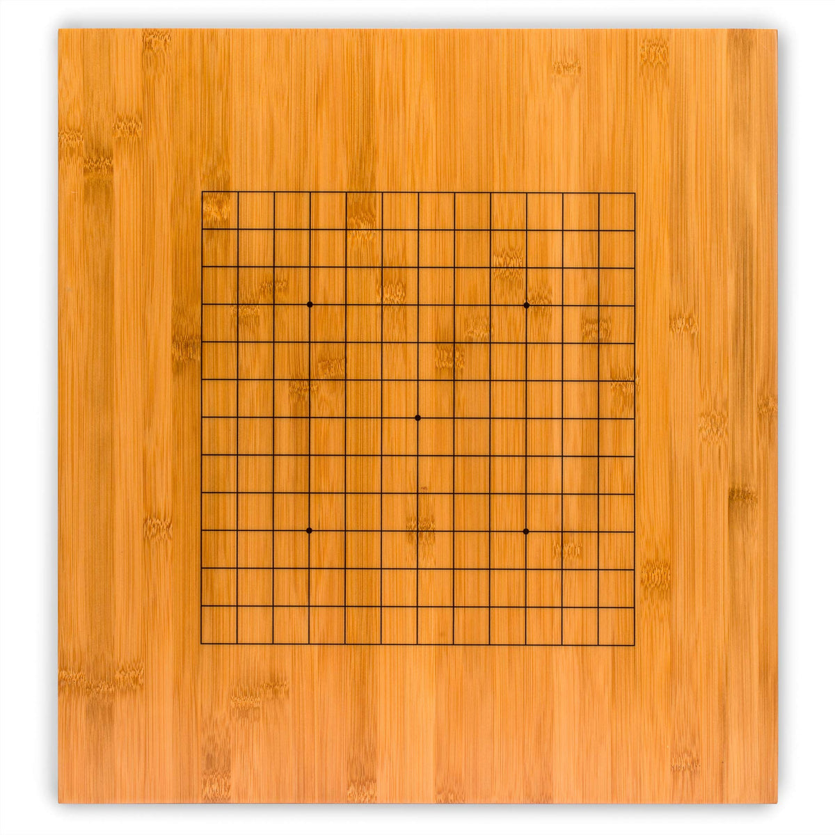 Yellow Mountain Imports Bamboo 0.8-Inch Reversible 19x19 / 13x13 Go Game Set Board with Single Convex Melamine Stones and Bamboo Wood Bowls Set - Classic Strategy Board Game (Baduk/Weiqi)