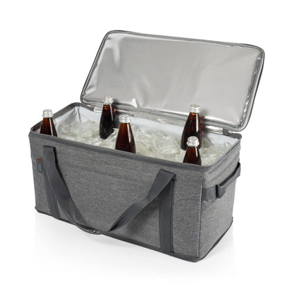 Picnic TIME NFL Miami Dolphins 64 Can Collapsible Insulated Cooler, (Heathered Gray)