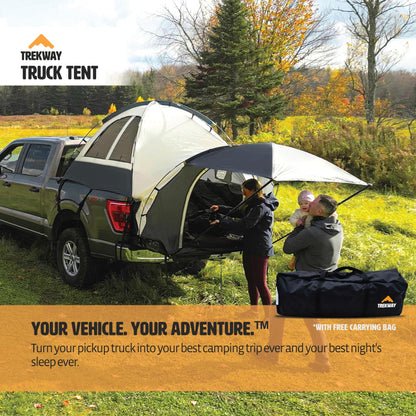 Offroading Gear 5.5ft Truck Bed Camping Tent w/Canopy | Waterproof | Compatible with F150| Ram| Sierra| GMC| Nissan| Etc.