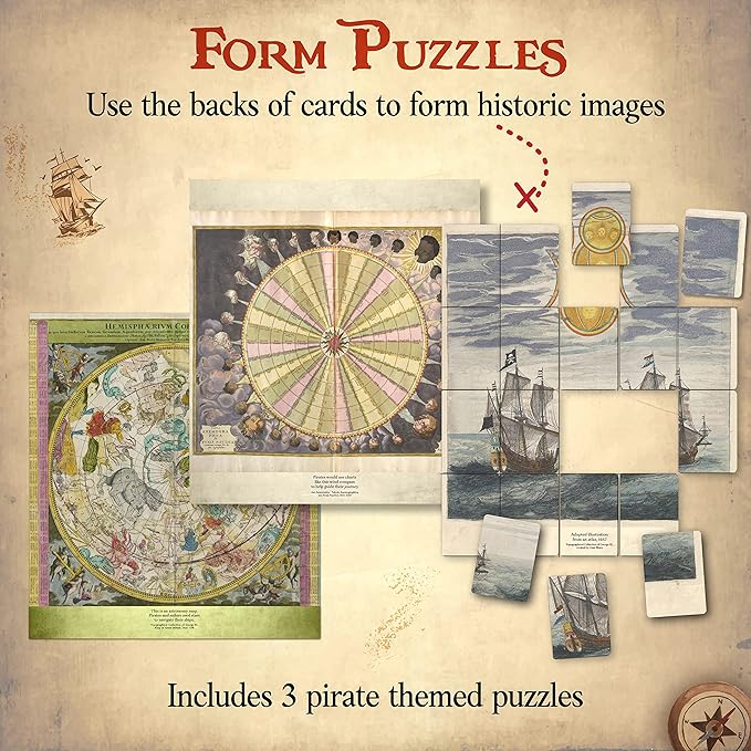 Word Treasures – Pirate Toys and Scavenger Hunt Games for Kids | Ages 4-8+ 1-4 players | Use for Sight Word Games a Treasure Hunt Memory Games or Puzzles for Kids Ages 4-8 | A Replayable Adventure!