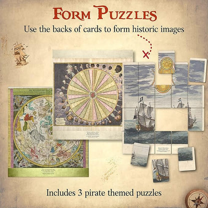 Word Treasures – Pirate Toys and Scavenger Hunt Games for Kids | Ages 4-8+ 1-4 players | Use for Sight Word Games a Treasure Hunt Memory Games or Puzzles for Kids Ages 4-8 | A Replayable Adventure!