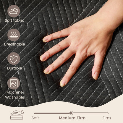 Folding Mattress,6 inch Full Size Foldable Mattress with a Collapsible and Washable Cover,Medium-Firm Suitable for RV Travel, Camping, Guest Bed,Murphy Bed 78"×52"×6"