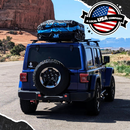 Mockins 84"x39"x6" XL Extendable Roof Rack Cargo Carrier & 35 CuFt Waterproof Cargo Bag for Top of Car | 3 Length Sizes: 40", 63", 84" Luggage Rack for SUV Car & Truck with Roof Basket Accessories