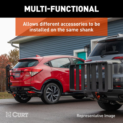 CURT 18415 ActiveLink 49" x 22" Aluminum Cargo Carrier, Fits 2" Receiver