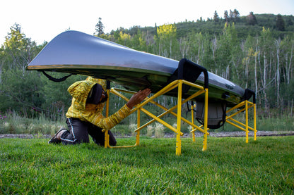 Suspenz Kayak Canoe Stands Foldable, Portable, Big Catch Super Duty Work Stations with Slings, Model (55-0130)